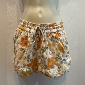 Billabong Floral Linen Shorts